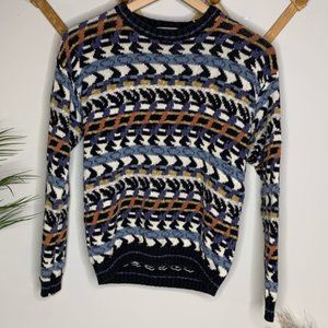 Vintage Concrete Mix Striped Sweater